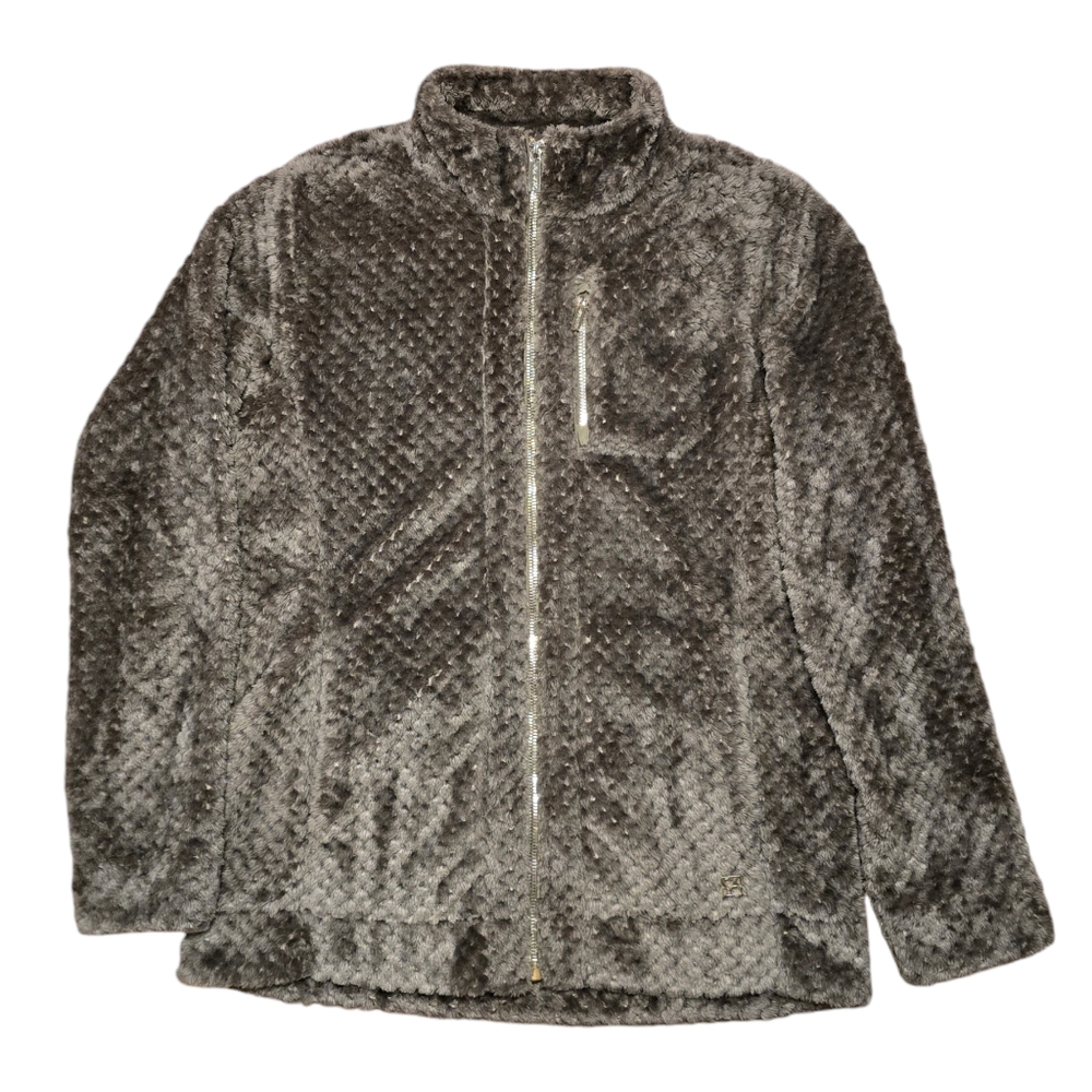 Green Teddy Soft Jacket - Women's Medium by Calvin Klein